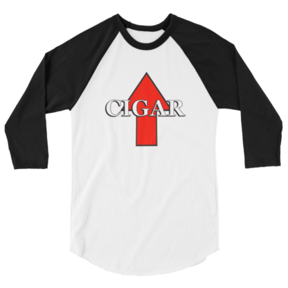 Cigar Up Unisex Raglan - Image 2