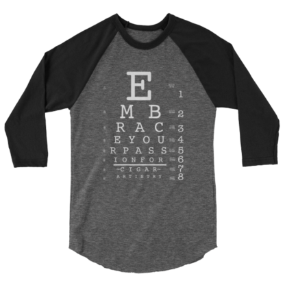 Eye Chart Unisex Raglan - Image 2