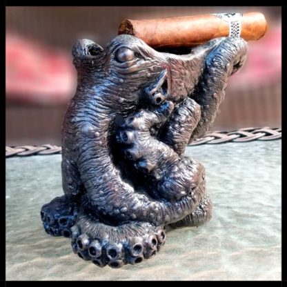 octopus single cigar ashtray in bronze finish